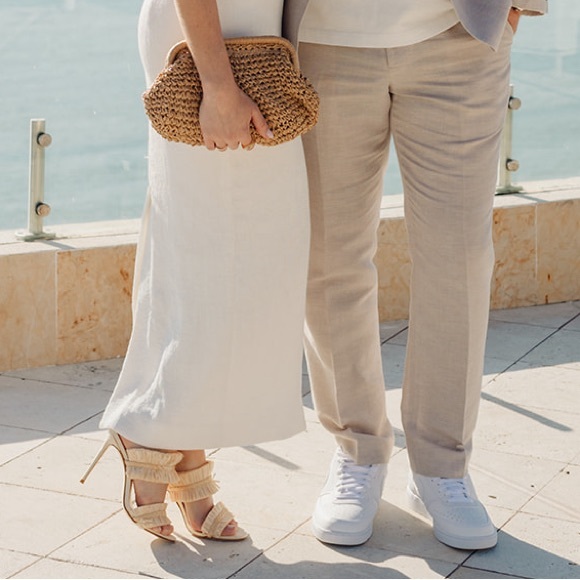 House of Harlow 1960 x Revolve Frayed Raffia Heel - Picture 3 of 8